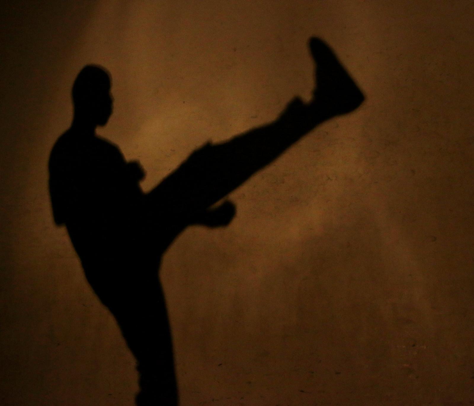 Silhouette of a champion