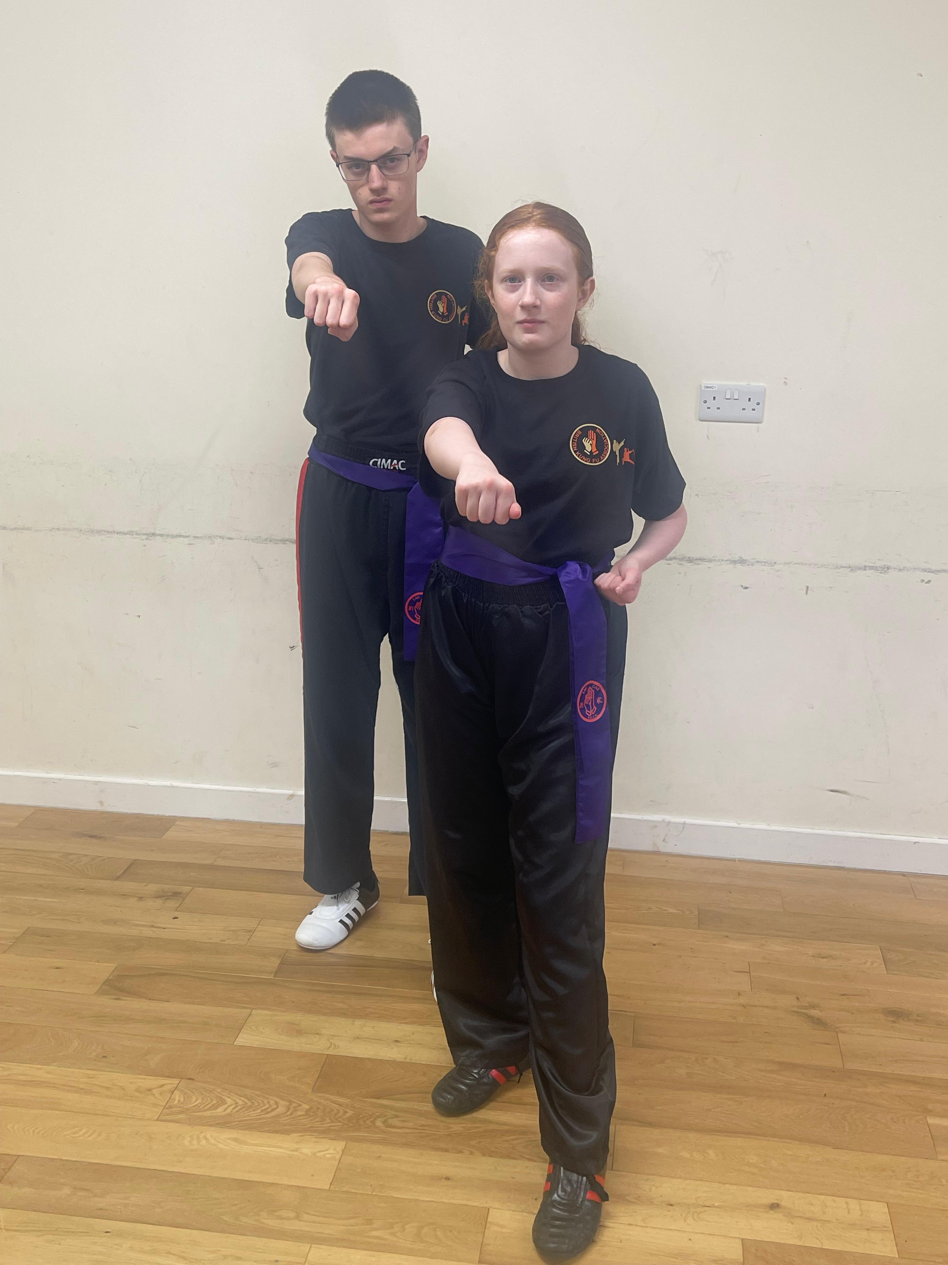 Charlotte and Simon Bloomfield — Purple Sash